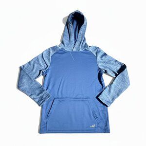 BCG Boy's Performance Fleece Hoodie Blue with Raglan Sleeves Medium NEW